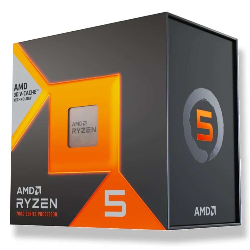 Processeur AMD Ryzen 5 7600X avec 6 cœurs, fréquence de 4.7 GHz et boost jusqu'à 5.3 GHz - Box