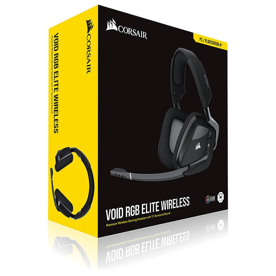 CORSAIR VOID RGB ELITE Casque de Jeu Sans Fil