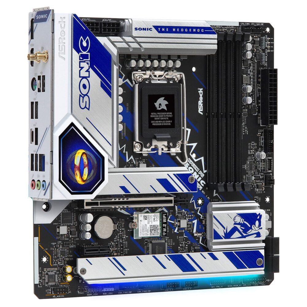 Carte mère ASRock B760M PG SONIC WIFI Micro-ATX avec Wi-Fi 6 et support des processeurs Intel de 12e génération