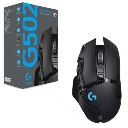Souris Logitech G502 Lightspeed Wireless avec capteur HERO 25K et design ergonomique