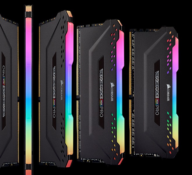 Corsair Mémoire DDR4 3200 MHz C16 Vengeance RGB Pro 32 Go (2×16 Go) Noire