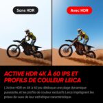 Caméra d’action Insta360 Ace Pro 2 avec objectif Leica et écran rabattable.