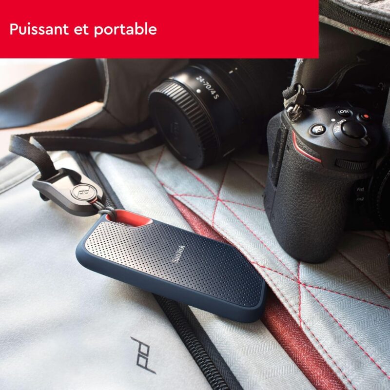Disque SSD Externe SanDisk Extreme 4 To – Protection IP65 et Vitesse de Transfert Exceptionnelle 1 Disque SSD Externe SanDisk Extreme 4 To