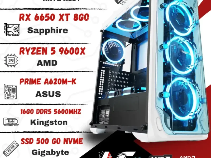 PC Gamer Ryzen 5 9600X Maroc